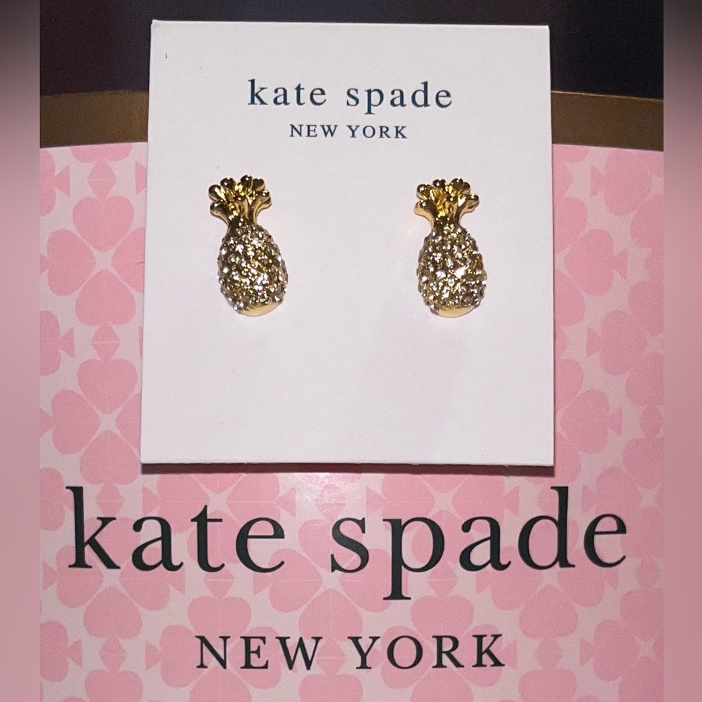 KATE SPADE ♠️ In the Pool Pineapple Studs ♠️ NEW
